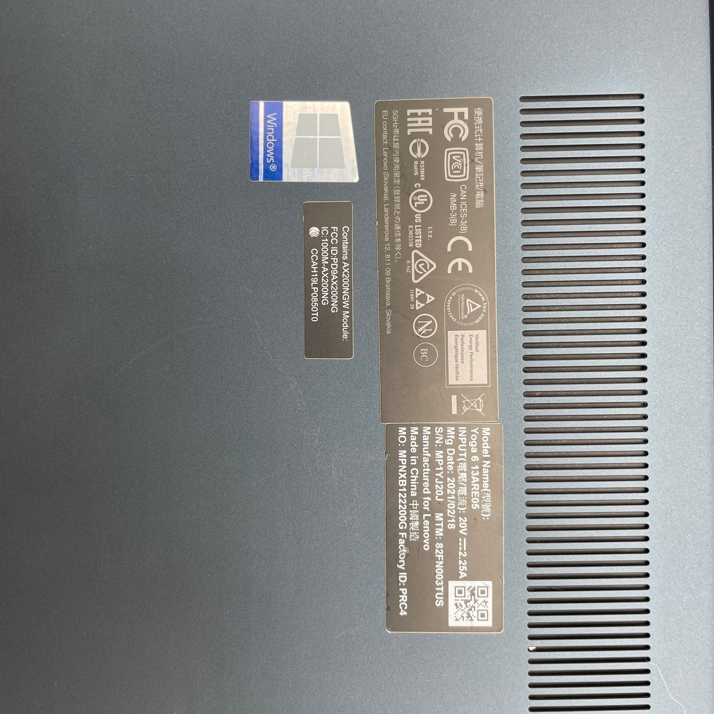Lenovo Yoga 6 13ARE05 13.3-inch Laptop Black, Ryzen 5, 8GB RAM, 500GB HDD READ
