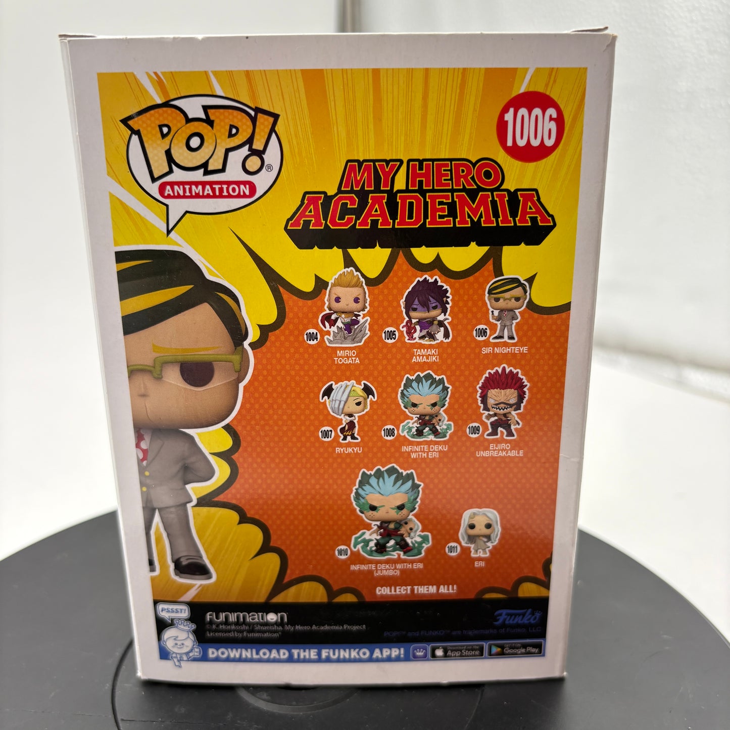 Funko Pop! Animation #1006 My Hero Academia Sir Nighteye Vinyl Figure