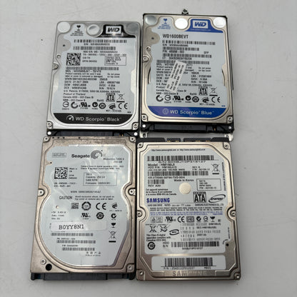 Lot of 12 Assorted 2.5" Laptop Hard Drives READ