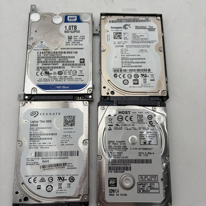 Lot of 12 Assorted 2.5" Laptop Hard Drives READ