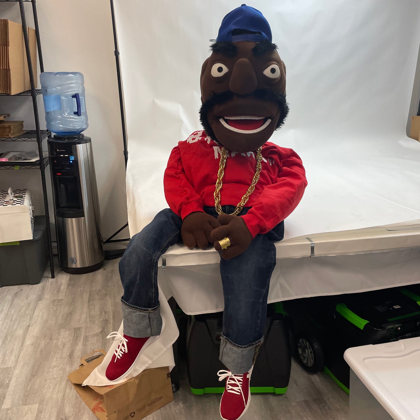 Rare Handmade Biz Markie Me and The Biz Puppet Ego Trip Juice Crew Collectible