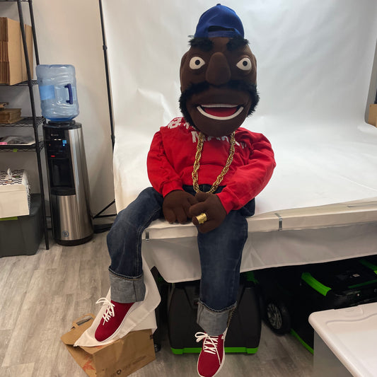 Rare Handmade Biz Markie Me and The Biz Puppet Ego Trip Juice Crew Collectible