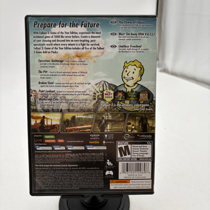 Fallout 3 Game of the Year PC Video Game CIB