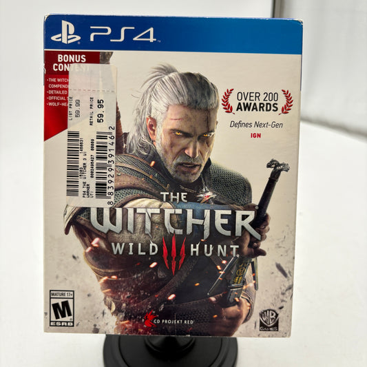 Witcher 3: Wild Hunt PlayStation 4 Video Game CIB