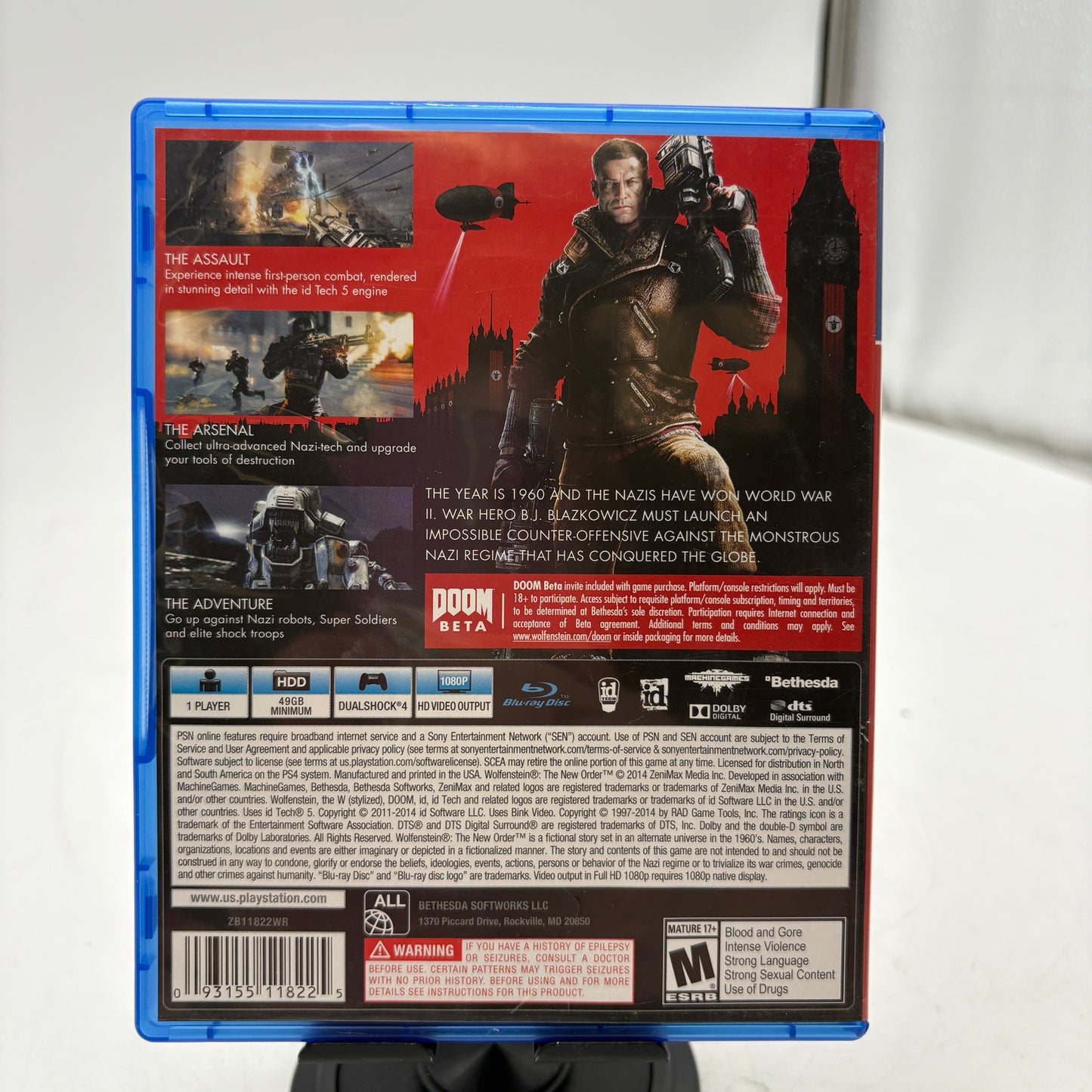 Wolfenstein: The New Order for PlayStation 4 CIB