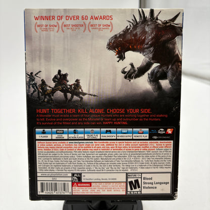 Evolve PlayStation 4 Video Game CIB
