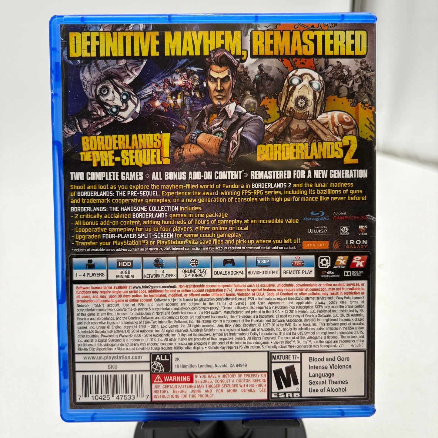 Borderlands: The Handsome Collection PlayStation 4 CIB