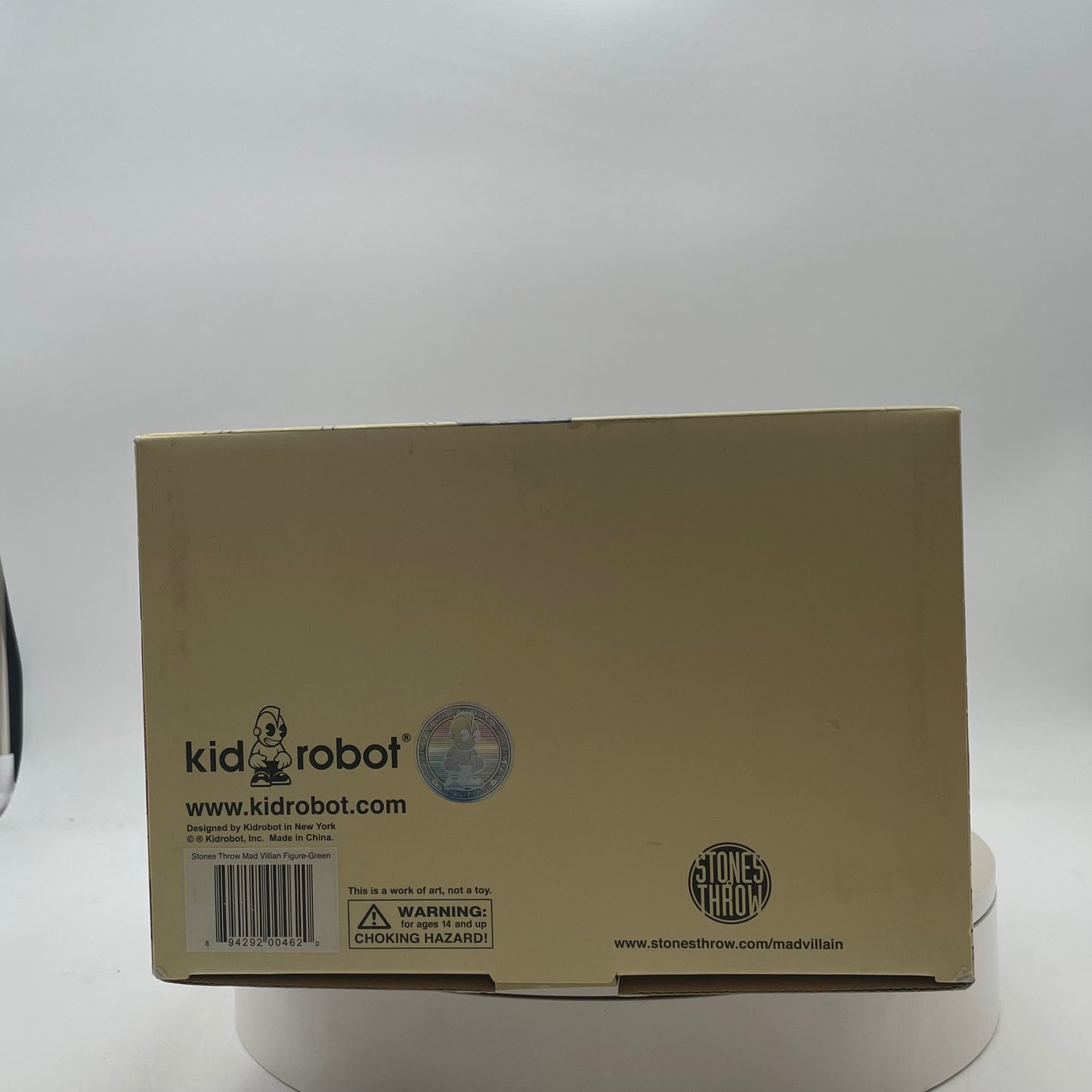 Kid Robot MF Doom Mad Villain Toy Figure Stones Throw Black Box Only