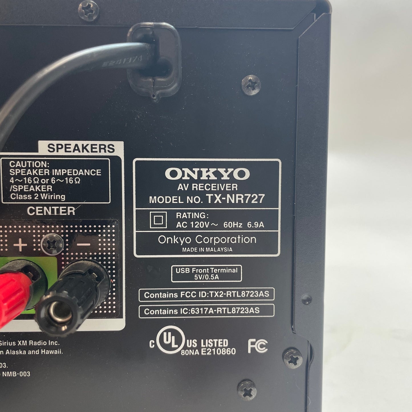 Onkyo TX-NR727 7.2 Channel Network AV Receiver
