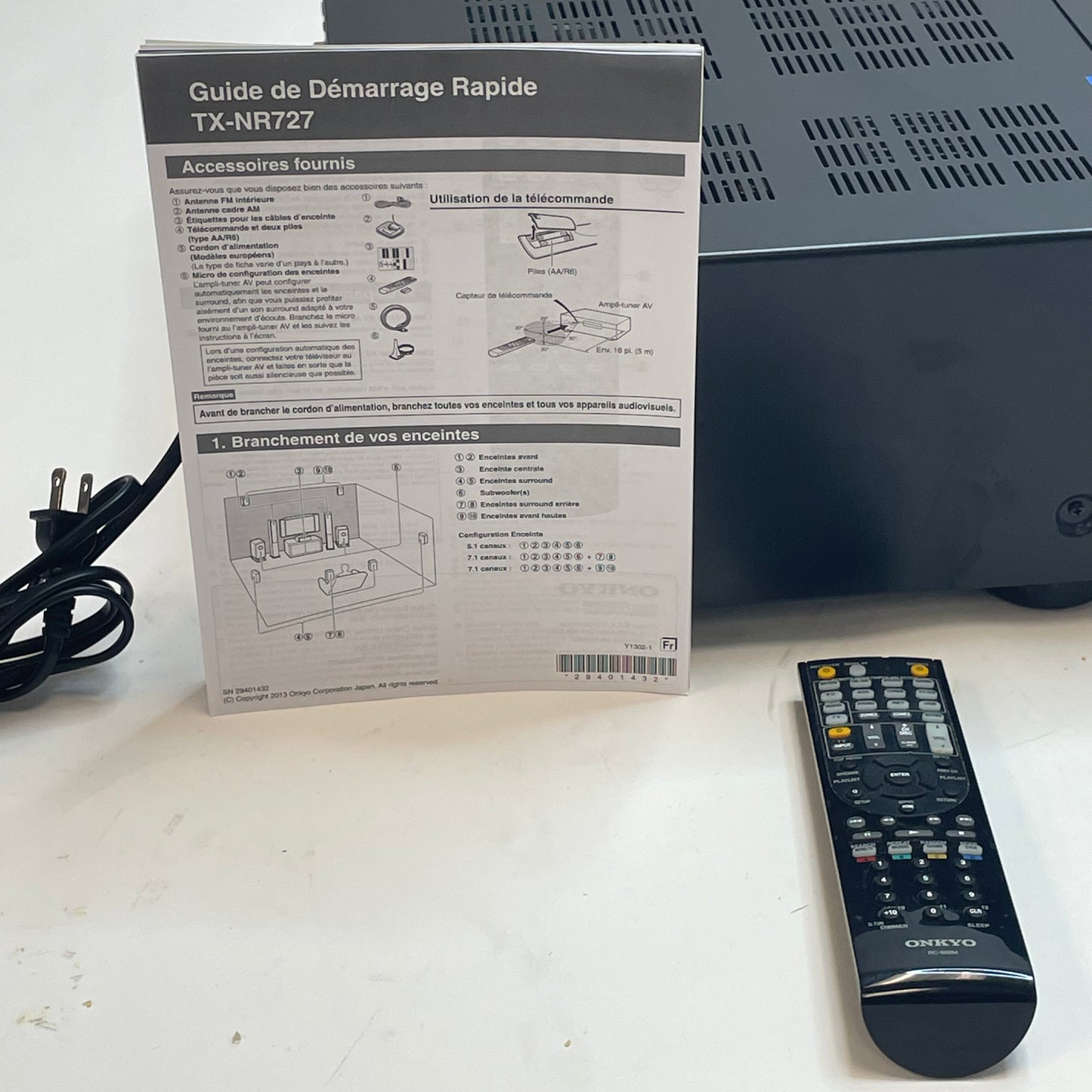 Onkyo TX-NR727 7.2 Channel Network AV Receiver