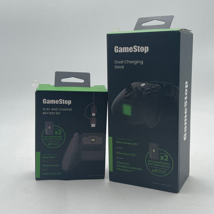 GameStop Dual Charging Dock & Rechargeable Battery Packs Kit