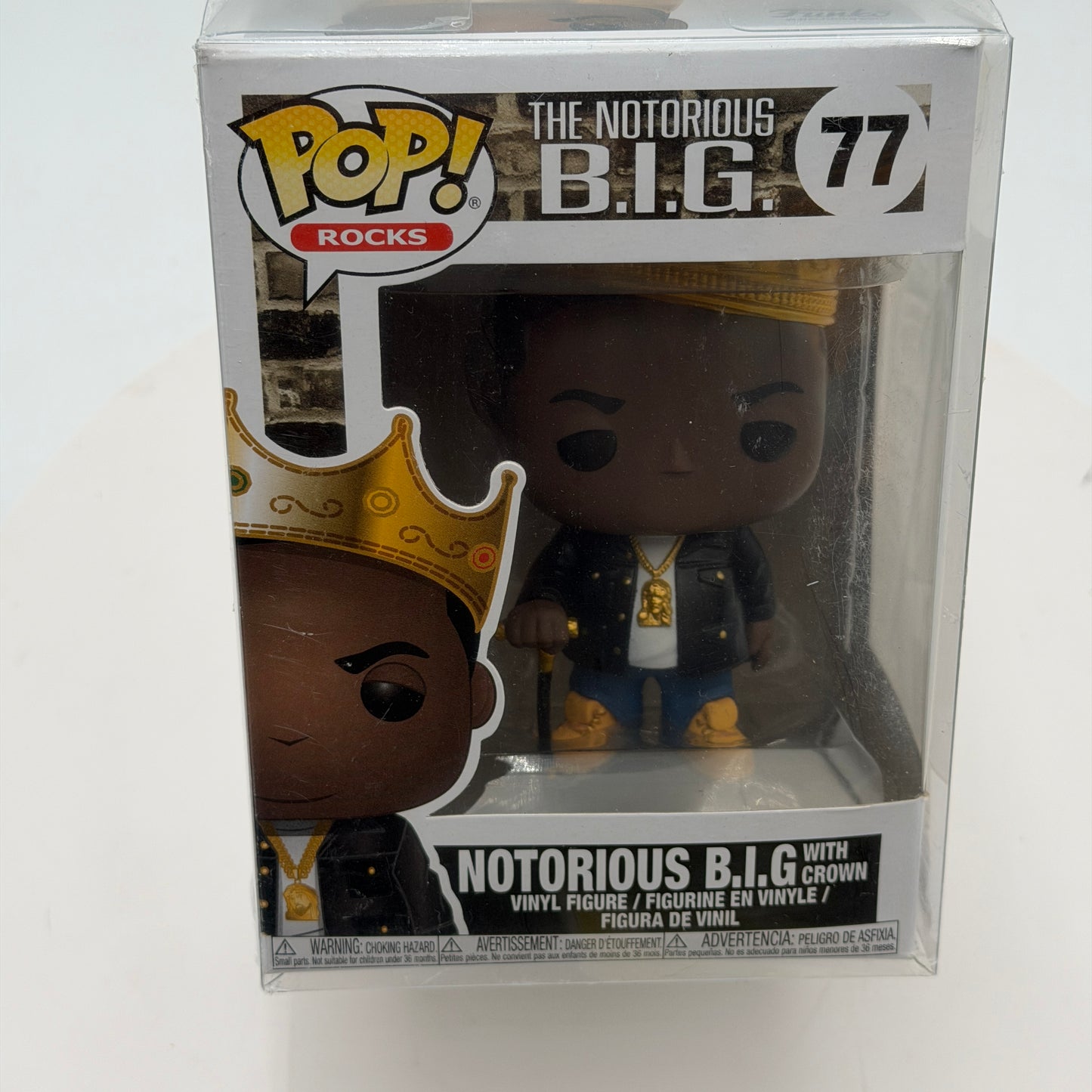 Funko Pop! Rocks Notorious B.I.G. with Crown #77 Vinyl Figure New In Box