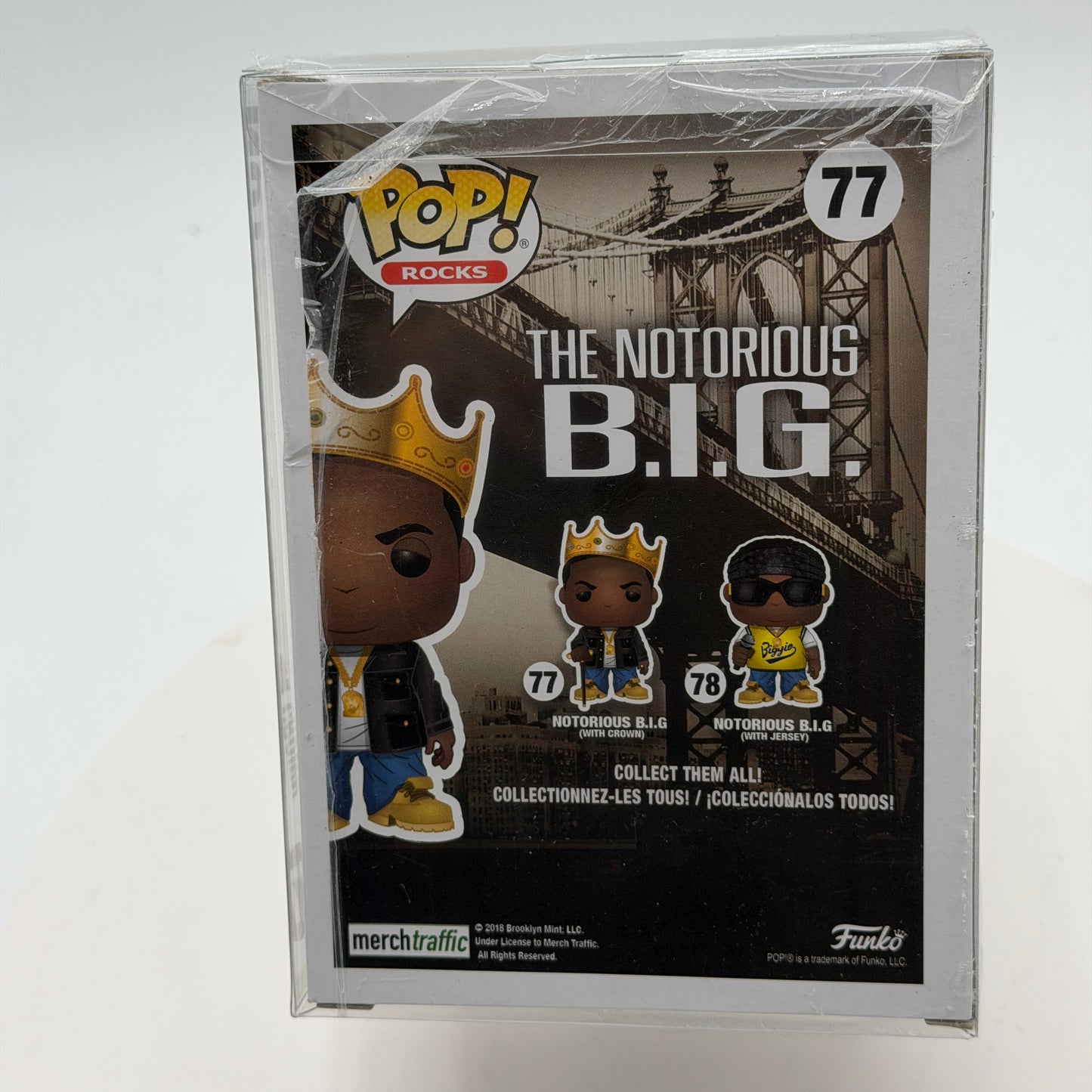 Funko Pop! Rocks Notorious B.I.G. with Crown #77 Vinyl Figure New In Box