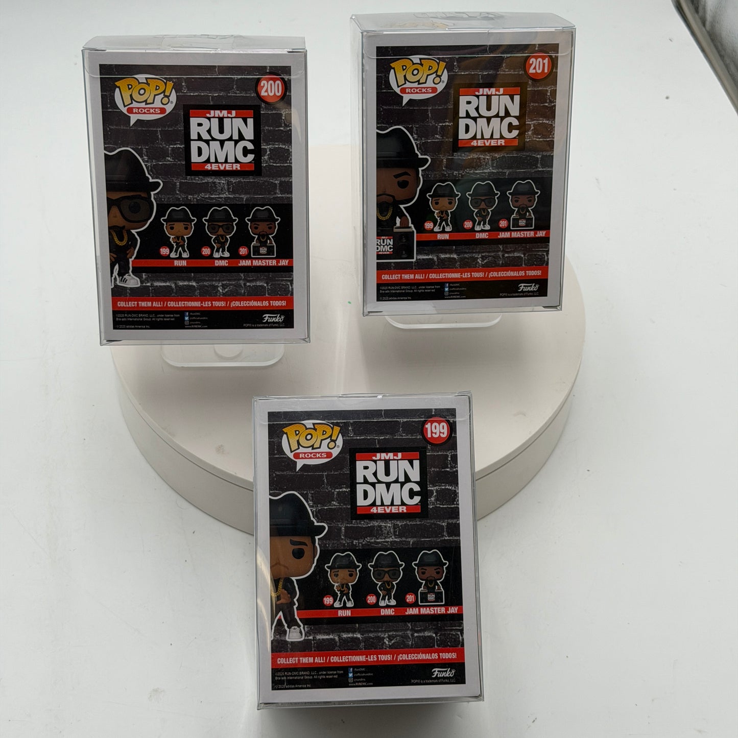 Funko Pop! Rocks Run-DMC Complete Set 199, 200, 201 New In Box