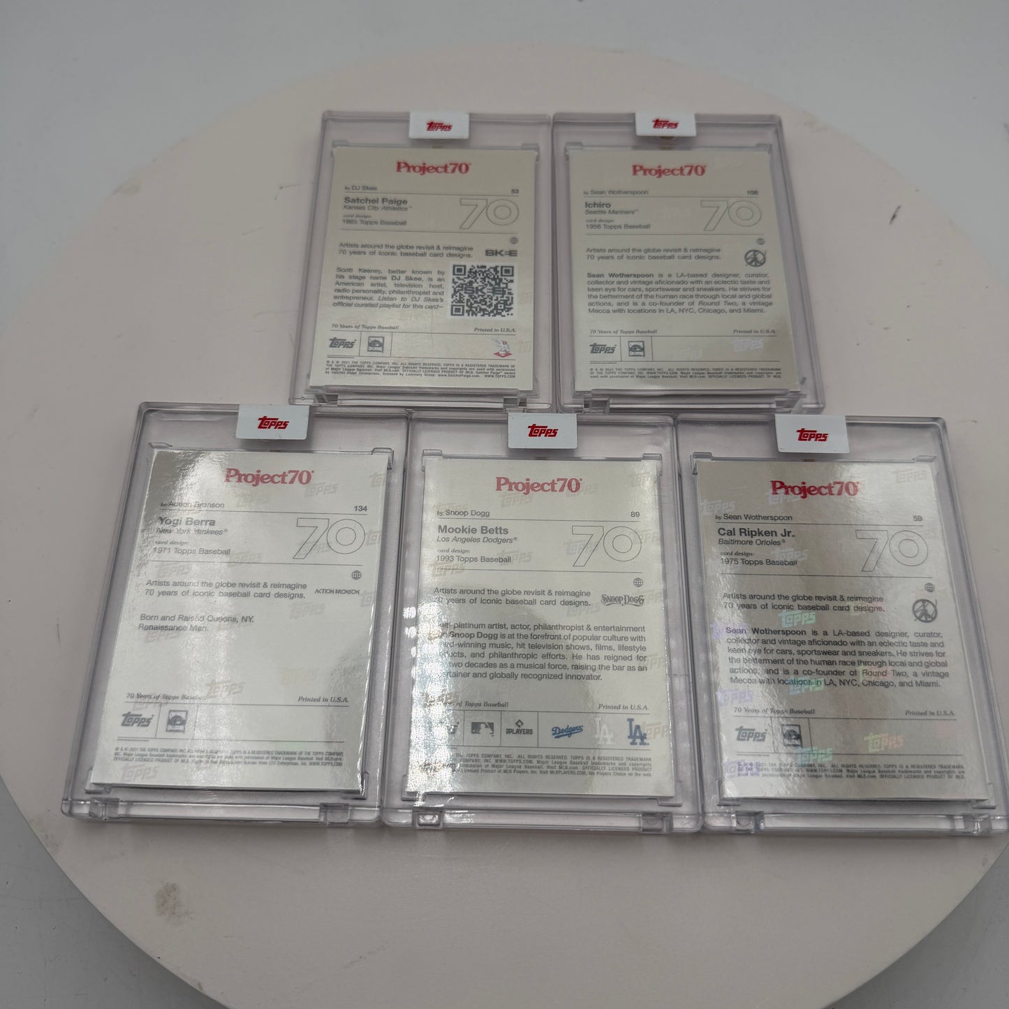 Topps Project 70 Lot of 5 Cards