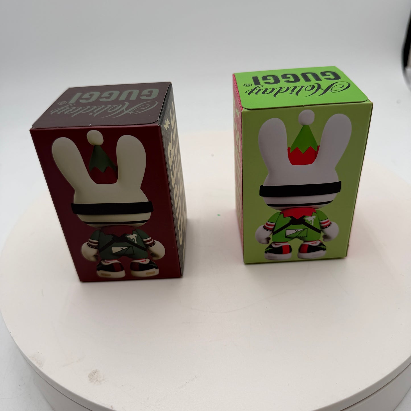 Super Plastic Holiday Guggi 3.5" Guggimon Vinyl Art Toy Figure Sealed Lot of 2