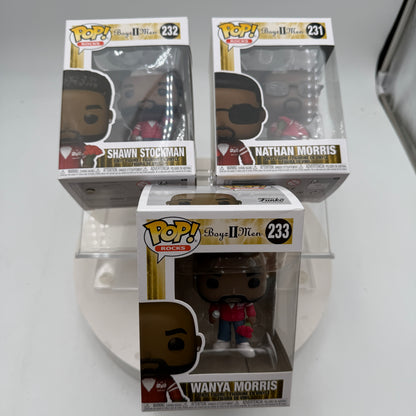 Funko Pop! Rocks Boyz II Men Set Wanya Morris Nathan Morris Shawn Stockman