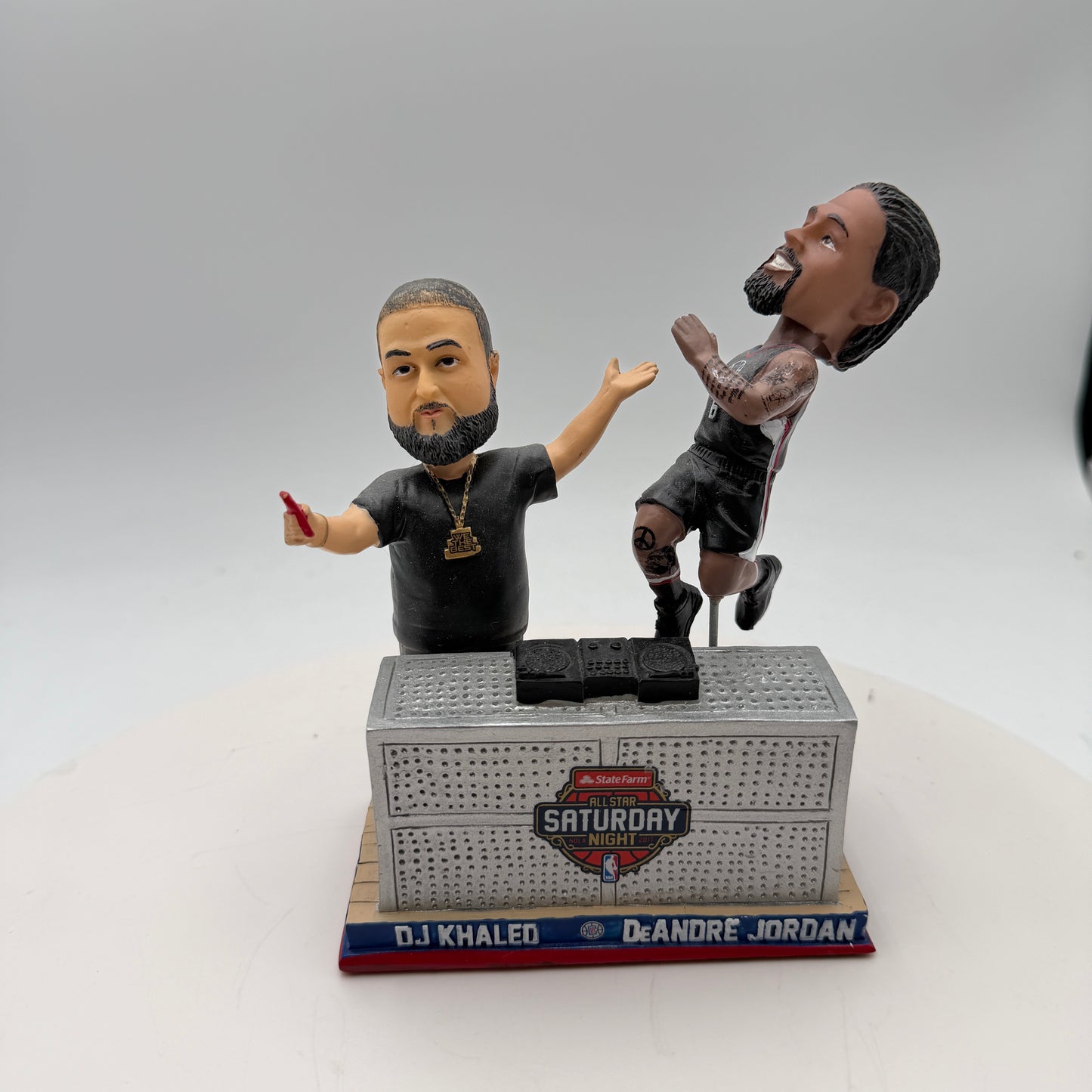 WeTheBest DeANDRE JORDAN & DJ KHALED Bobblehead Los Angeles CLIPPERS