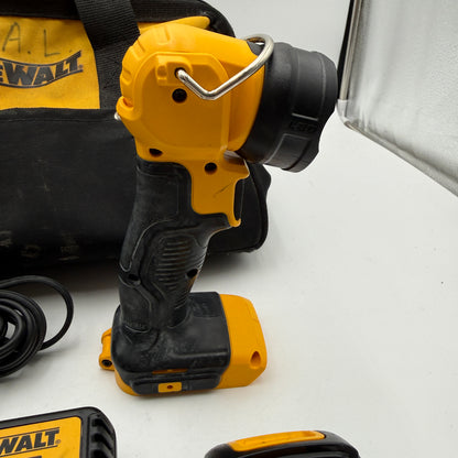 DeWalt Flashlight And Drill Combo kit With One Battery and Carrying Case READ