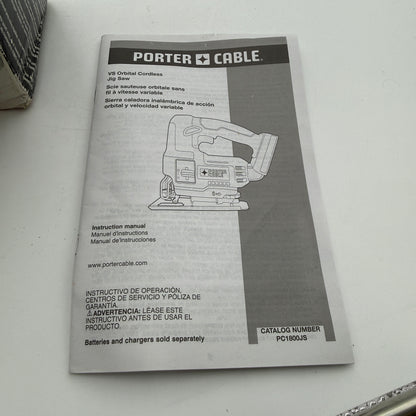 Porter Cable 18V Cordless Jigsaw With Box TOOL ONLY