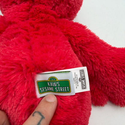 KAWS x Uniqlo Sesame Street Elmo 21" Red Plush Stuffed Toy