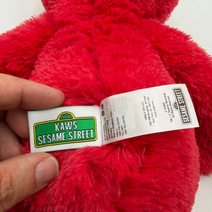 KAWS x Uniqlo Sesame Street Elmo 21" Red Plush Stuffed Toy