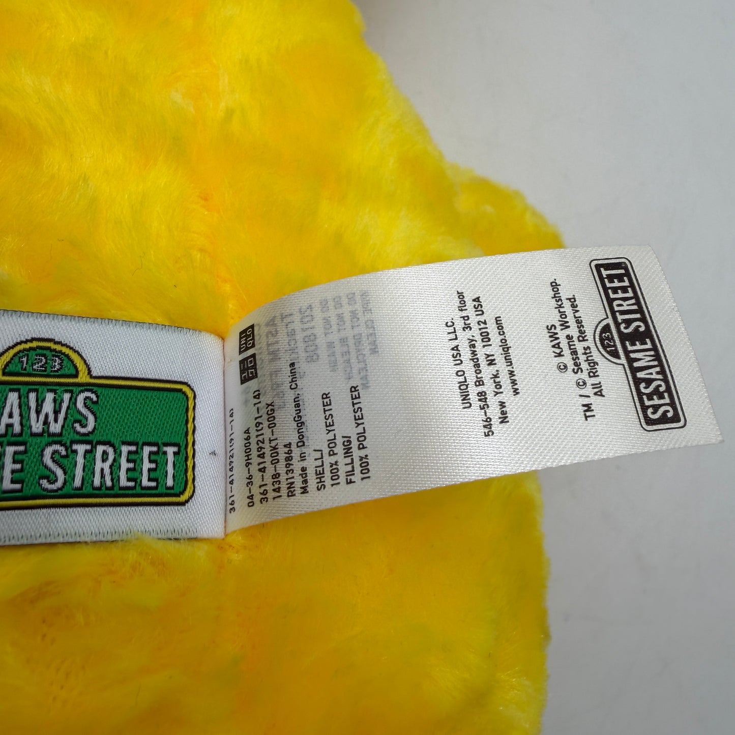 Kaws x Sesame Street Big Bird Plush 20" Doll x Uniqlo