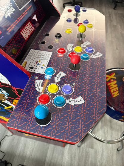 ARCADE1UP X-MEN 4 Arcade Player Original With Stool and Riser With Box