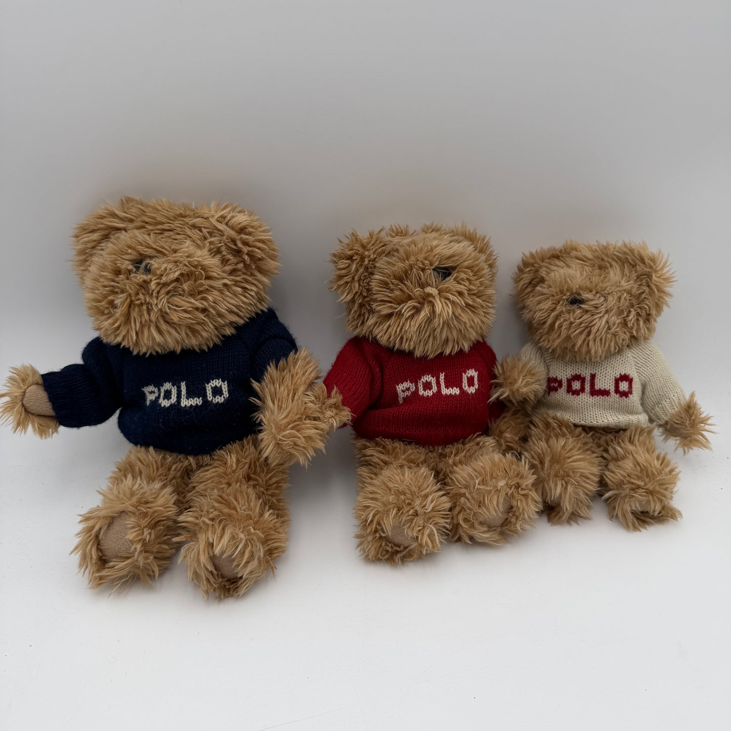Polo Ralph Lauren Polo Bear Plush Knit Sweater 3 Pack Brown Collectible