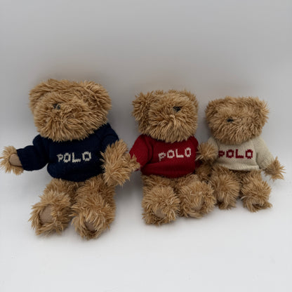 Polo Ralph Lauren Polo Bear Plush Knit Sweater 3 Pack Brown Collectible