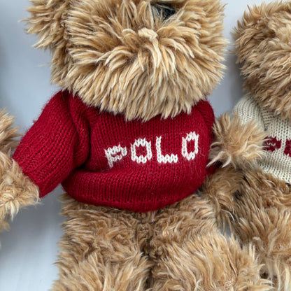 Polo Ralph Lauren Polo Bear Plush Knit Sweater 3 Pack Brown Collectible