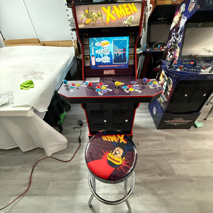 ARCADE1UP X-MEN 4 Arcade Player Original With Stool and Riser With Box