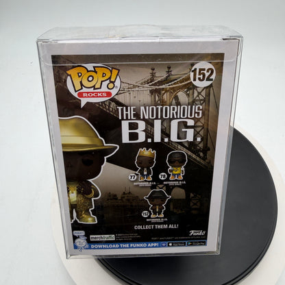 Funko Pop! Rocks Notorious B.I.G. Gold Fedora #152 NYCC Exclusive with Protector