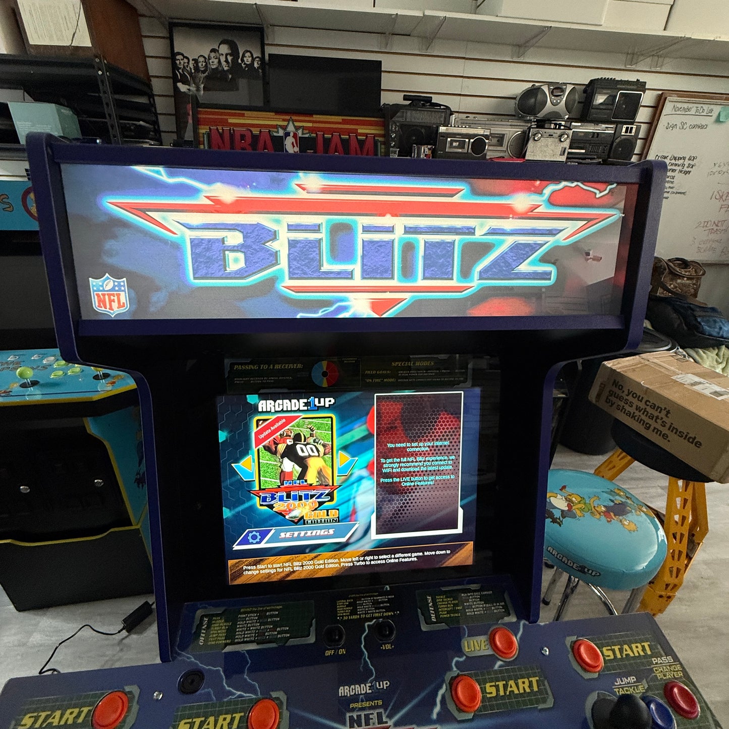 Arcade1UP NFL Blitz Video Game System with Box