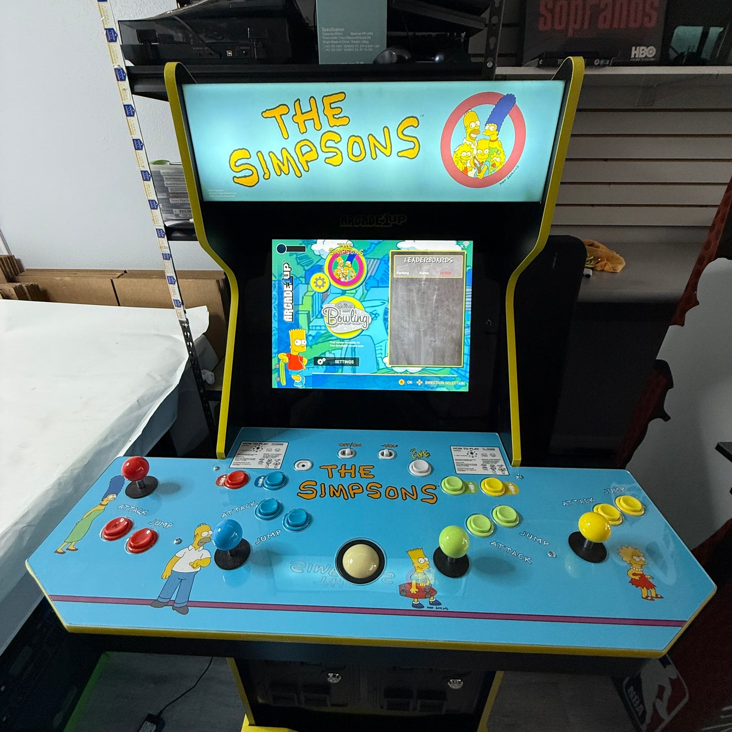Arcade1UP The Simpsons Arcade With Stool