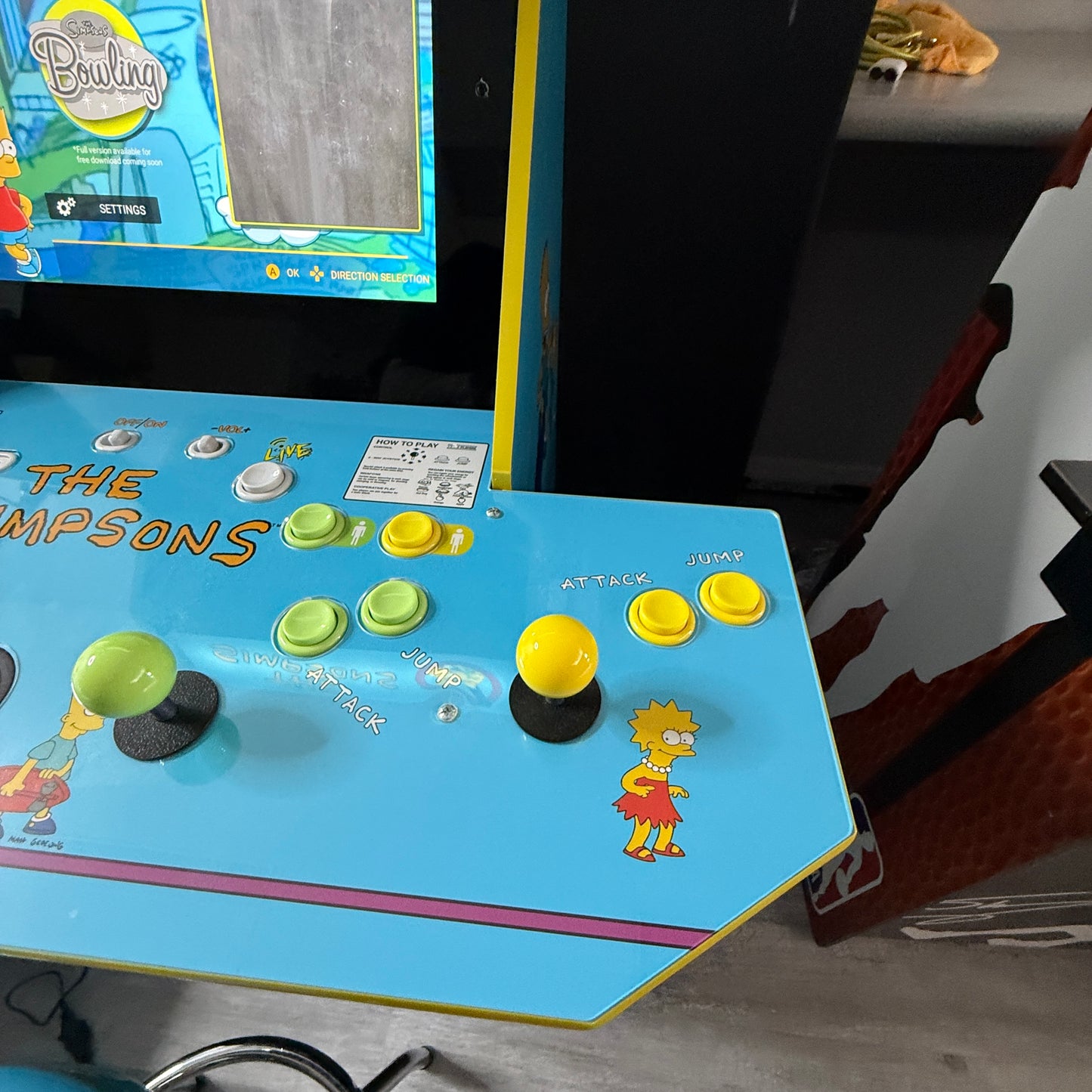 Arcade1UP The Simpsons Arcade With Stool