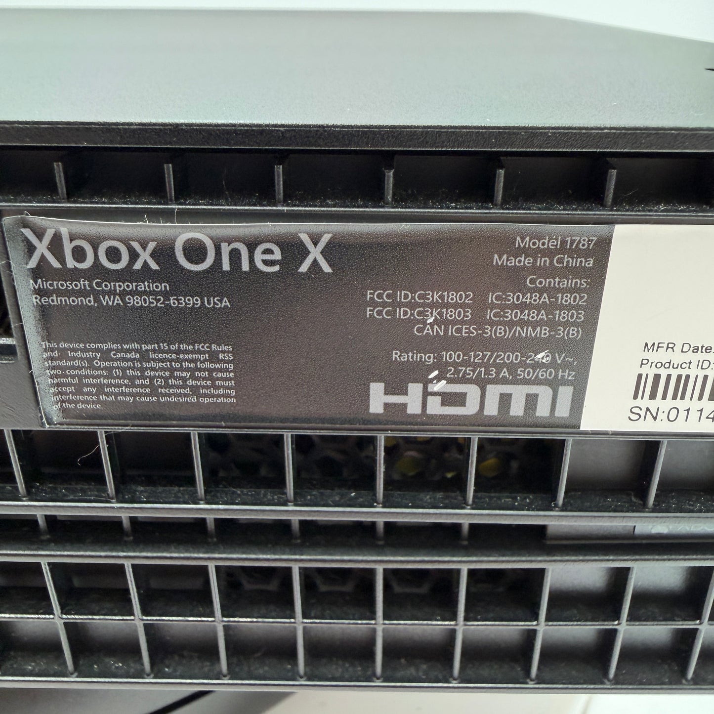 Microsoft Xbox One X (1787) 2017 1TB Console