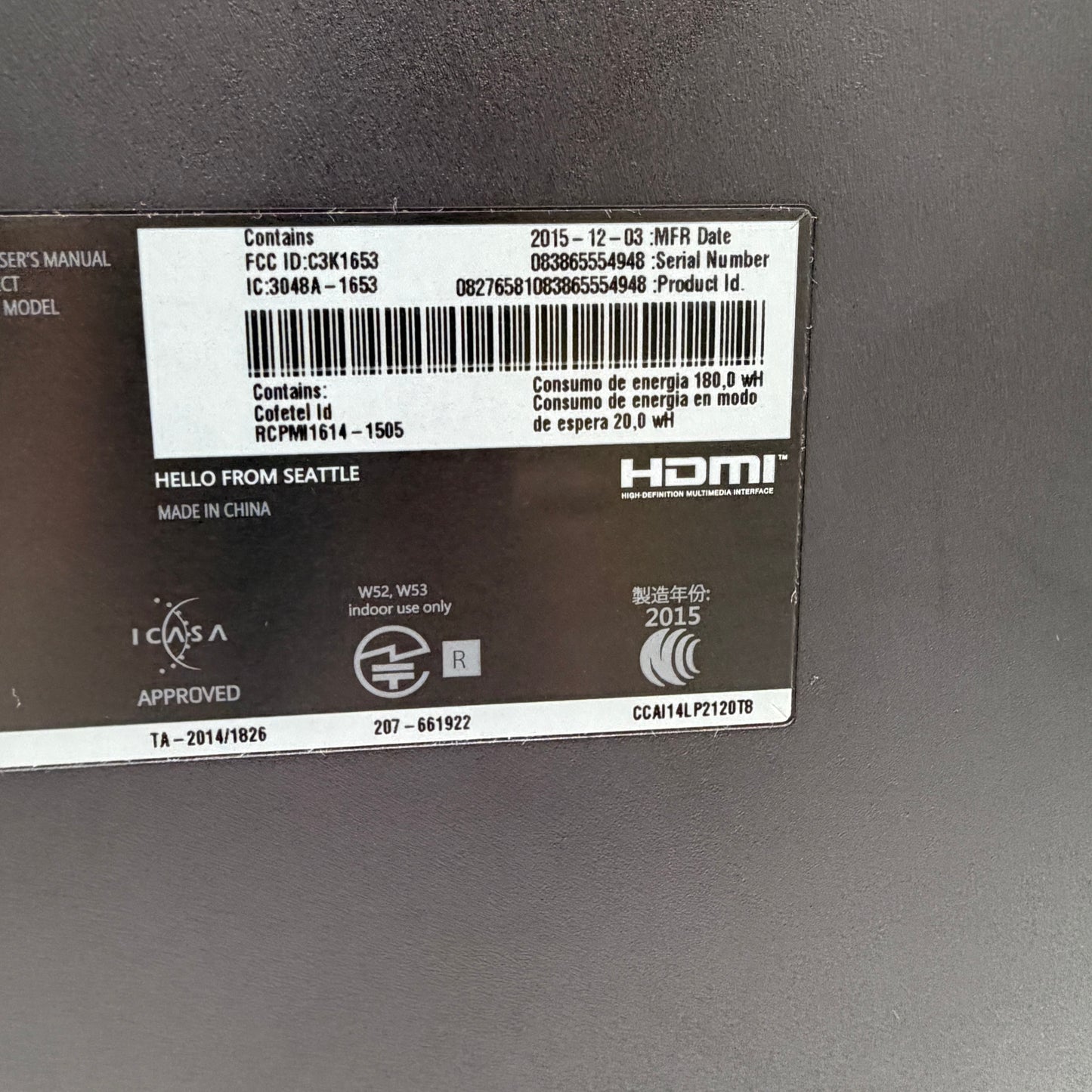 Microsoft Xbox One (1540) 1TB Console