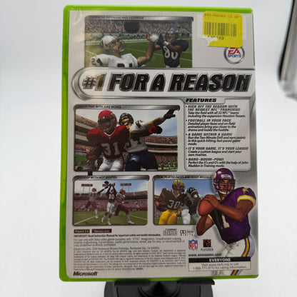 Madden 2002 Xbox 360 Video Game Complete in Box