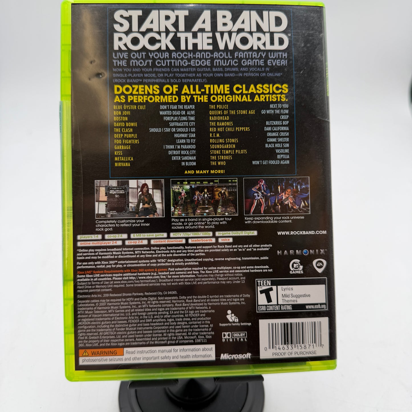 Xbox 360 Rock Band Video Game Complete in Box
