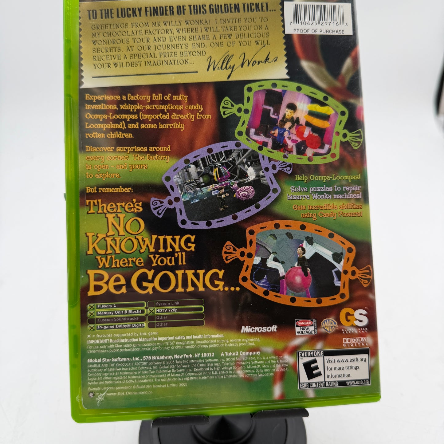 Charlie and the Chocolate Factory Xbox 360 Video Game Complete in Box