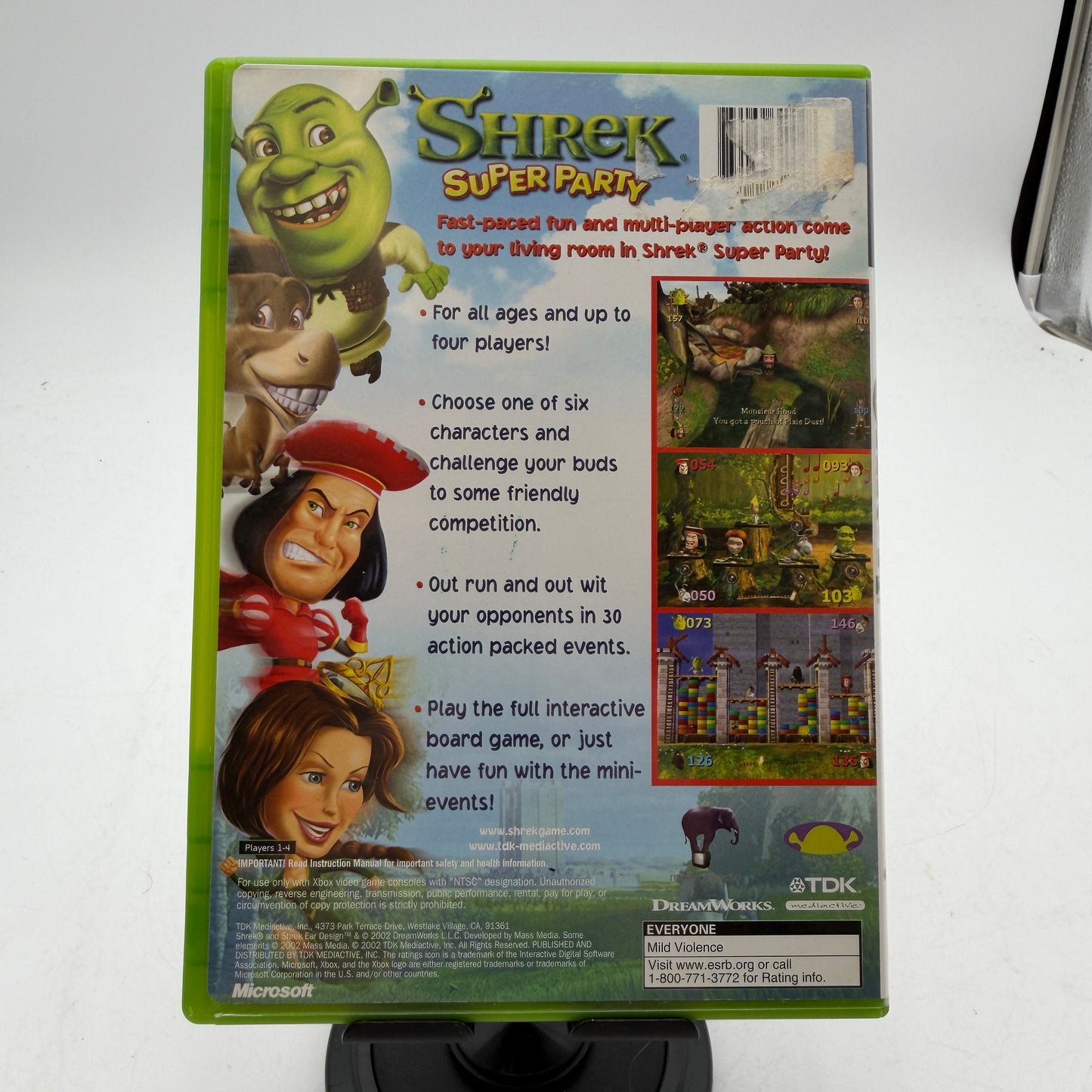Shrek Super Party PAL Xbox 360 Video Game Complete in Box