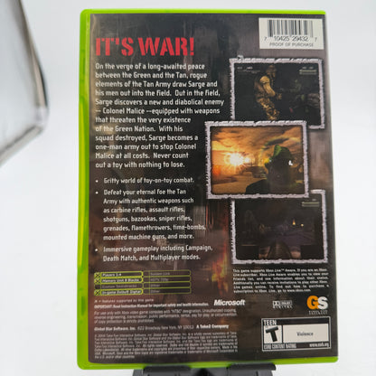Army Men Sarge's War Xbox 360 Video Game Complete in Box