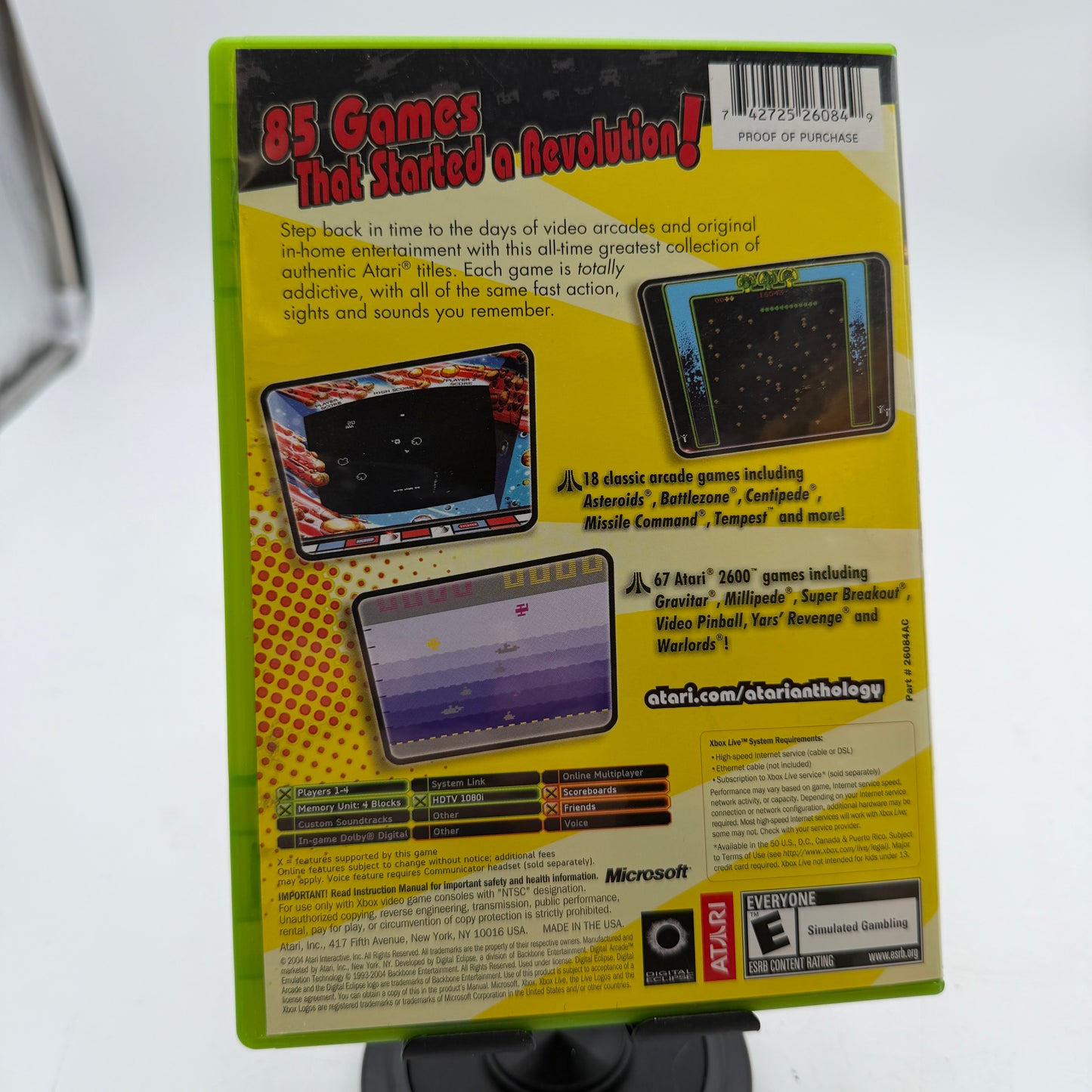 Atari Anthology Xbox 360 Video Game Complete in Box