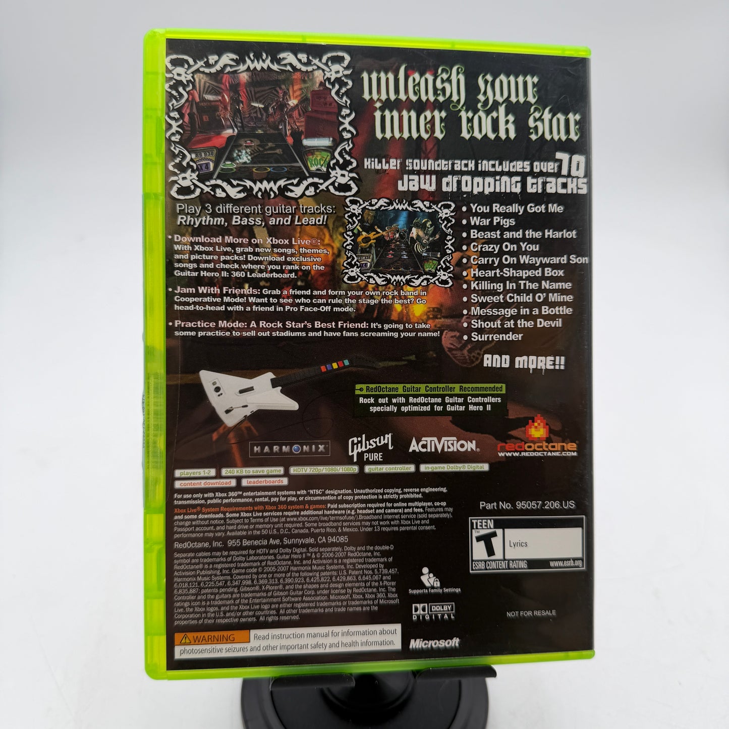 Guitar Hero II Xbox 360 Video Game Disc and Case Only