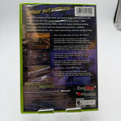 IHRA Professional Drag Racing 2005 Xbox Video Game - Black - New In Box