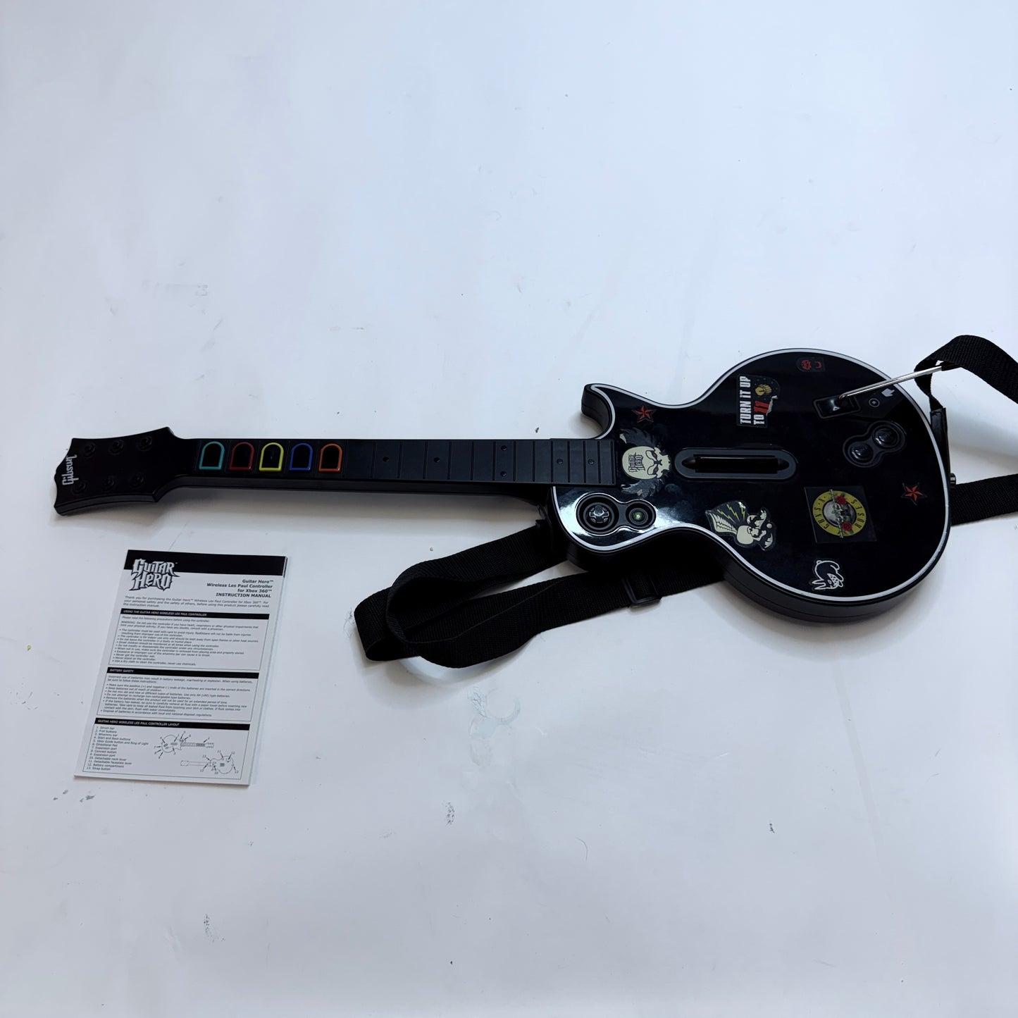 Microsoft Guitar Hero Les Paul Wireless Controller for Xbox 360 Black Gibson Guitar