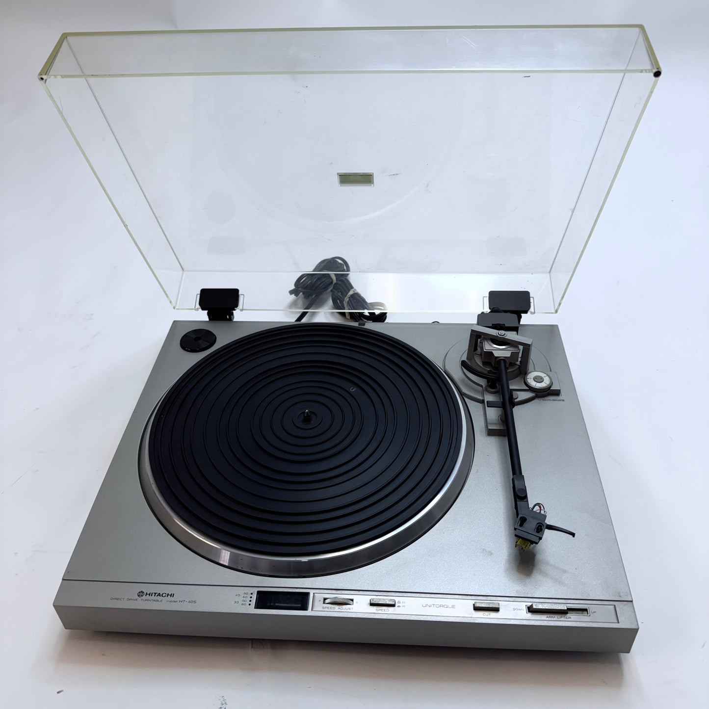 Hitachi HT-40S Direct Drive Turntable Record Player Tested