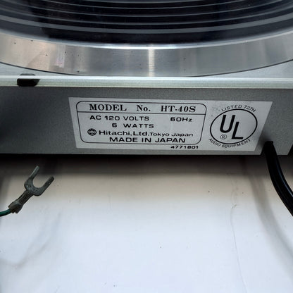 Hitachi HT-40S Direct Drive Turntable Record Player Tested