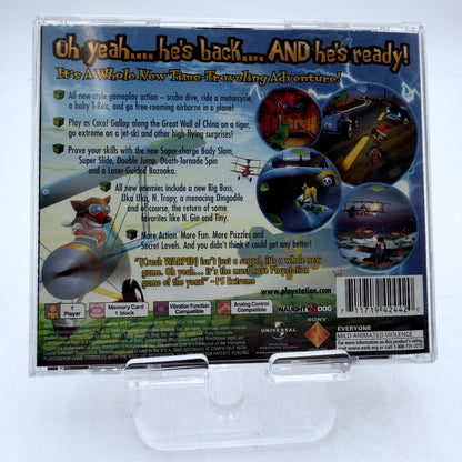 PlayStation Crash Bandicoot Warped Video Game Complete in Box